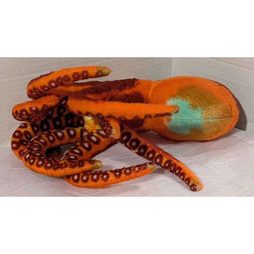 National Geographic Octopus Plush Realistic Orange Stuffed Animal Ocean Sea 11" - Picture 16 of 16